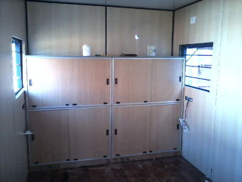 Container Site Office with Racks